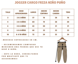 JOGGER CARGO NIÑO FRIZA AZUL MARINO - Image 2