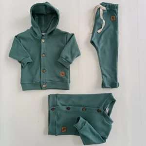 CAMPERA ALGODON INTERLOCK VERDE PETROLEO - Image 3
