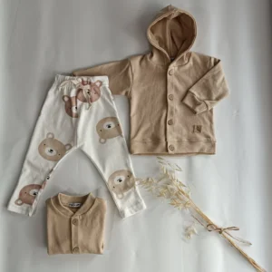 CAMPERA ALGODON INTERLOCK BEIGE - Image 3