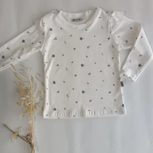 REMERA BEBA FLORCITAS BLANCA - Image 2